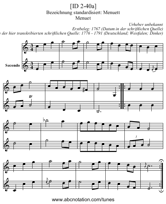 [ID 2-40a] - staff notation