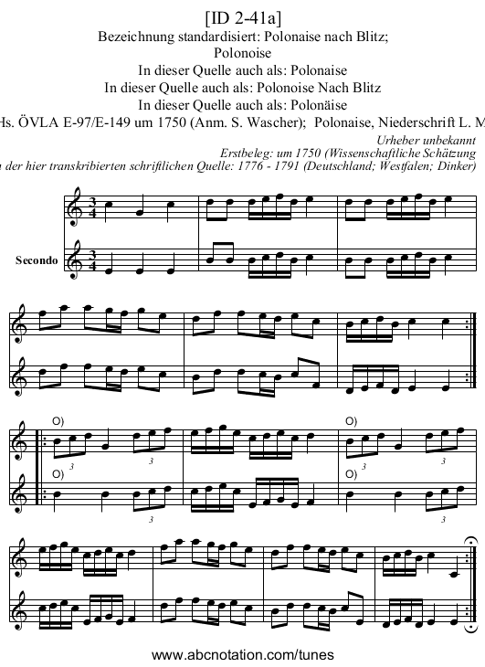 [ID 2-41a] - staff notation