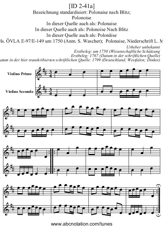 [ID 2-41a] - staff notation
