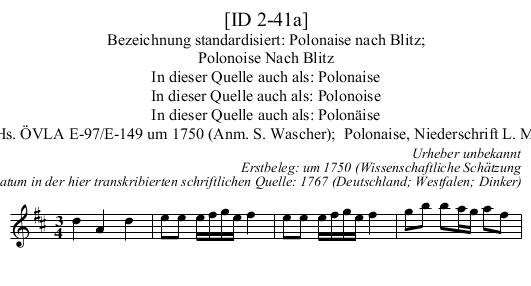 [ID 2-41a] - staff notation