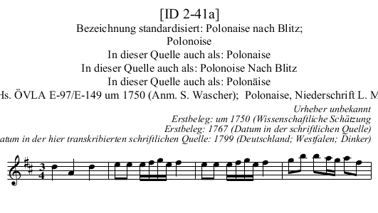 [ID 2-41a] - staff notation