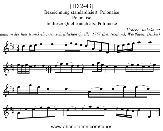 [ID 2-43] - staff notation