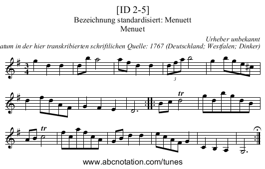 [ID 2-5] - staff notation