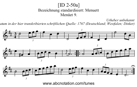 [ID 2-50a] - staff notation