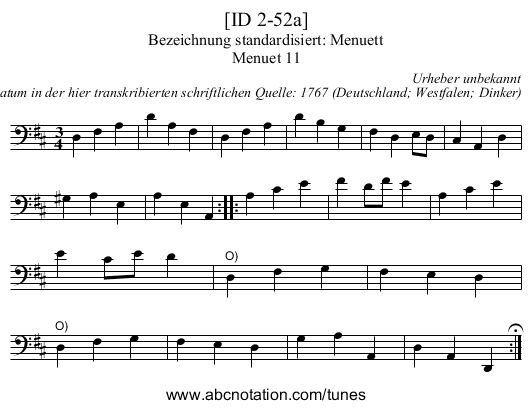 [ID 2-52a] - staff notation