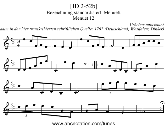 [ID 2-52b] - staff notation