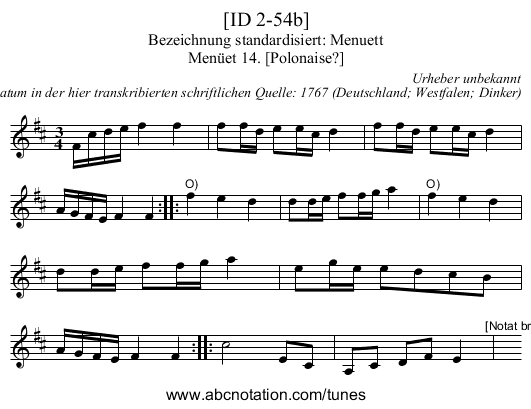 [ID 2-54b] - staff notation