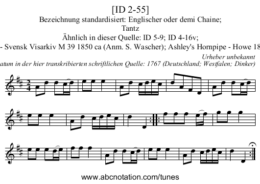 [ID 2-55] - staff notation