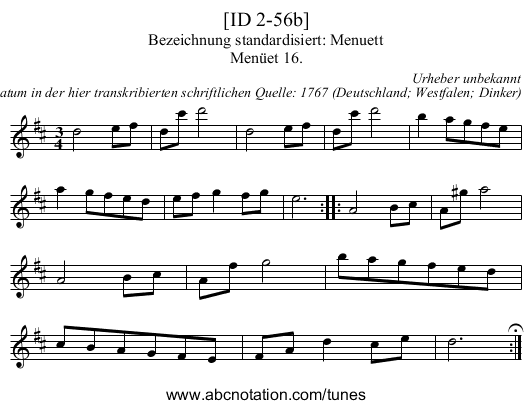 [ID 2-56b] - staff notation