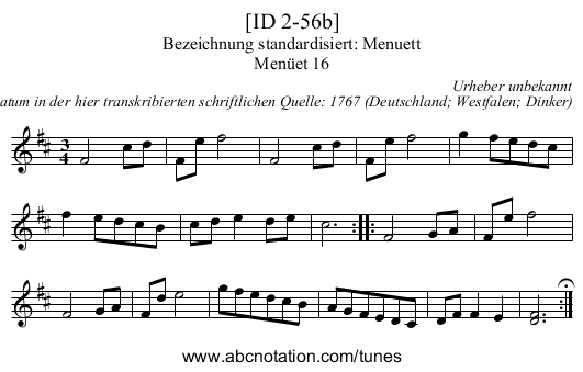 [ID 2-56b] - staff notation