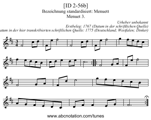 [ID 2-56b] - staff notation