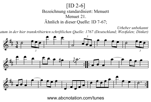 [ID 2-6] - staff notation