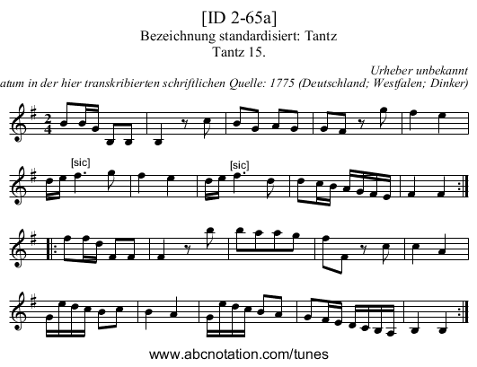 [ID 2-65a] - staff notation