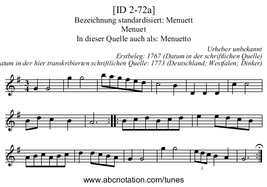 [ID 2-72a] - staff notation