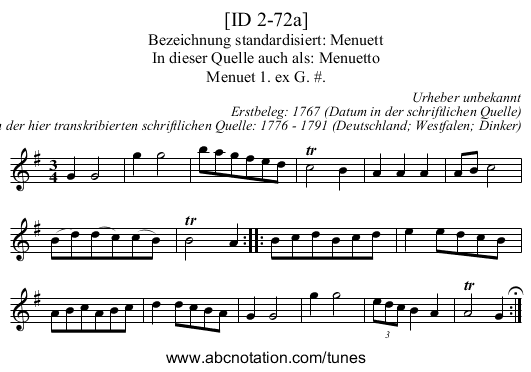 [ID 2-72a] - staff notation