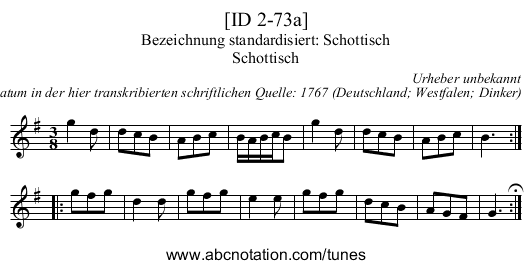 [ID 2-73a] - staff notation