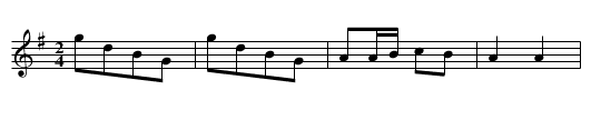 [ID 2-73b] - staff notation