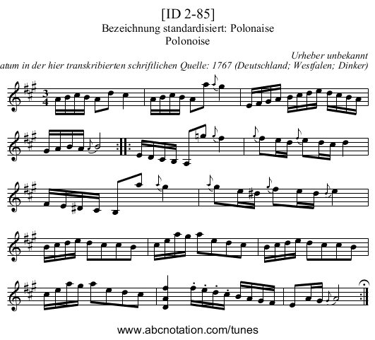 [ID 2-85] - staff notation