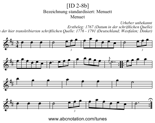 [ID 2-8b] - staff notation