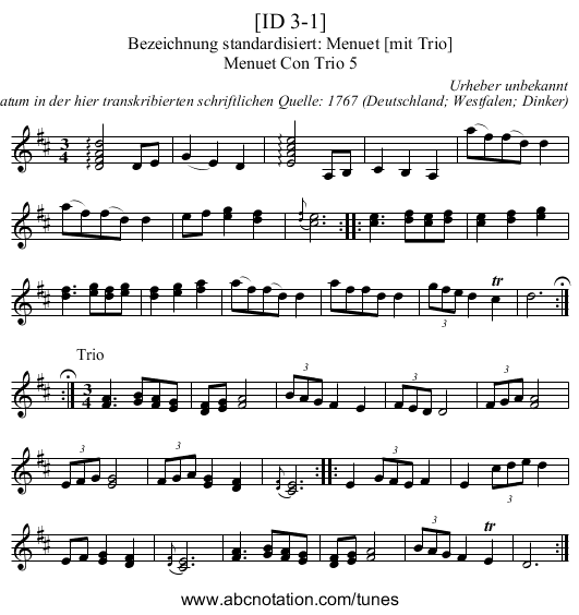 [ID 3-1] - staff notation