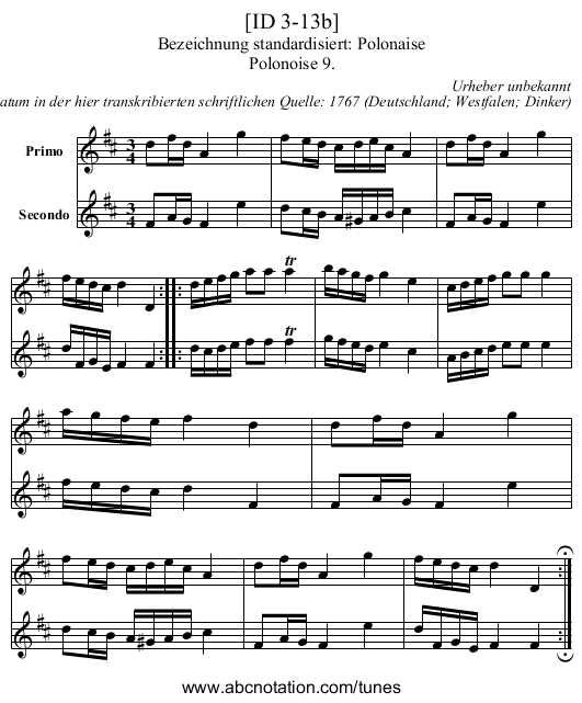 [ID 3-13b] - staff notation