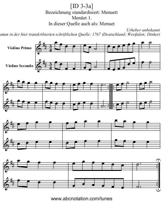 [ID 3-3a] - staff notation