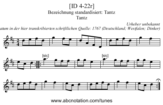 [ID 4-22r] - staff notation