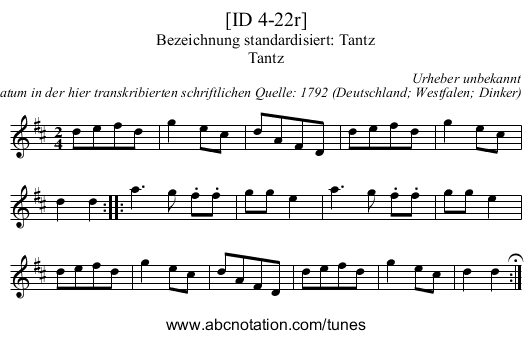 [ID 4-22r] - staff notation