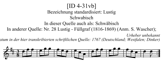 [ID 4-31vb] - staff notation