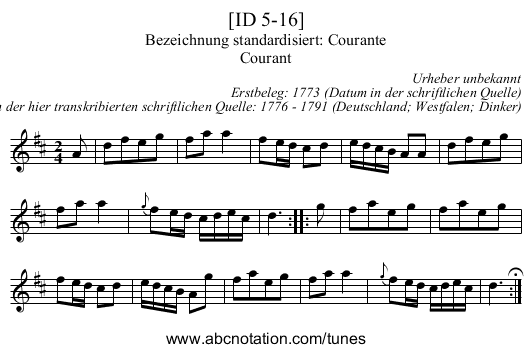 [ID 5-16] - staff notation