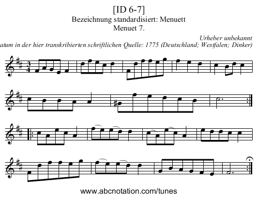 [ID 6-7] - staff notation