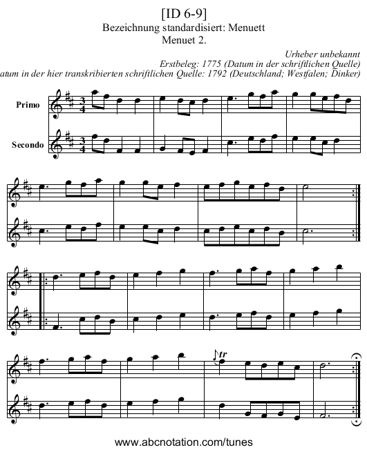 [ID 6-9] - staff notation