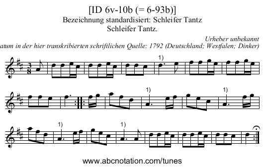 [ID 6v-10b (= 6-93b)] - staff notation