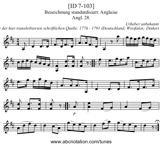 [ID 7-103] - staff notation