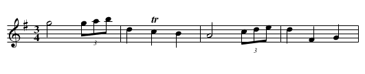 [ID 7-7 (Variante mit 10 Taktigem B-Teil)] - staff notation
