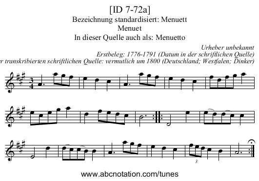 [ID 7-72a] - staff notation