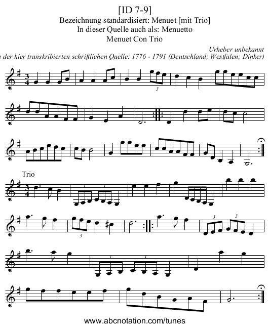 [ID 7-9] - staff notation