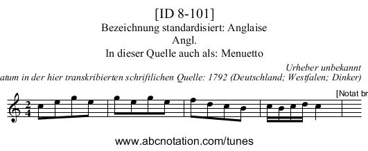 [ID 8-101] - staff notation