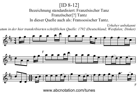 [ID 8-12] - staff notation