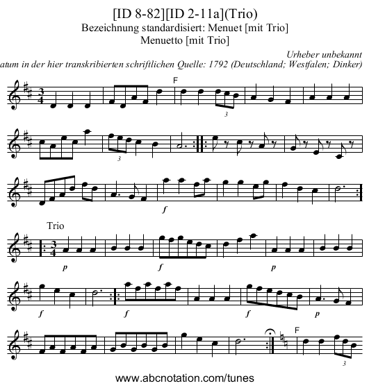 [ID 8-82][ID 2-11a](Trio) - staff notation