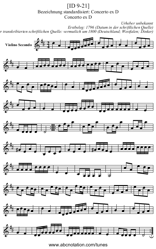 [ID 9-21] - staff notation