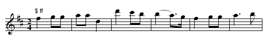 I'd be a Butterfly. CJF.034 - staff notation