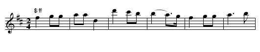 I'd be a Butterfly. CJF.034 - staff notation