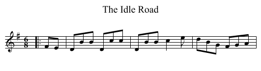 Idle Road, The  - staff notation