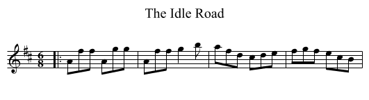 Idle Road, The  - staff notation