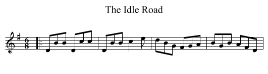 Idle Road, The  - staff notation