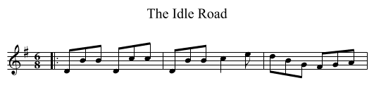 Idle Road, The  - staff notation