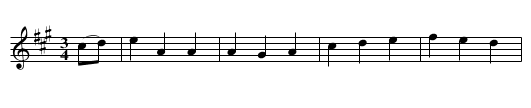 If All the Young Ladies - staff notation