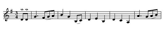 If I Had A Bonnie Bonnet Or Spanish Waltz - staff notation