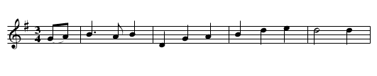 If I was a Blackbird - staff notation